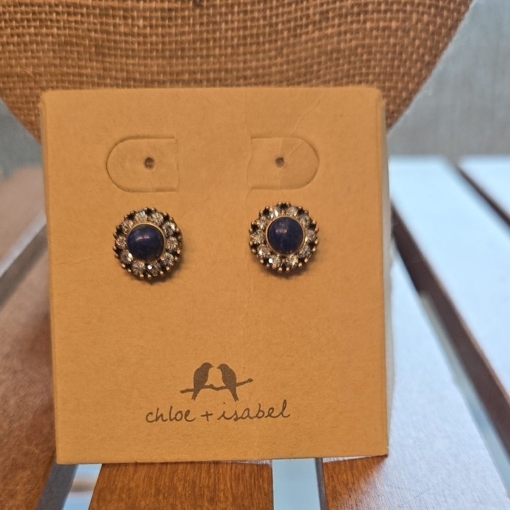 Chloe Isabel Lapis Crystal Convertible Stud Earrings